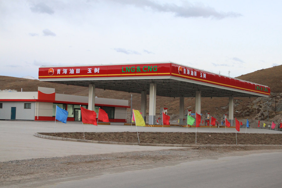 玉樹加油站鋼網架